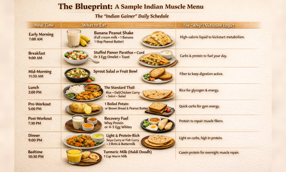 Indian Muscle Gain Diet Plan