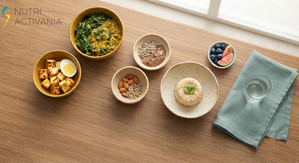 High-fibre vegetables and legumes