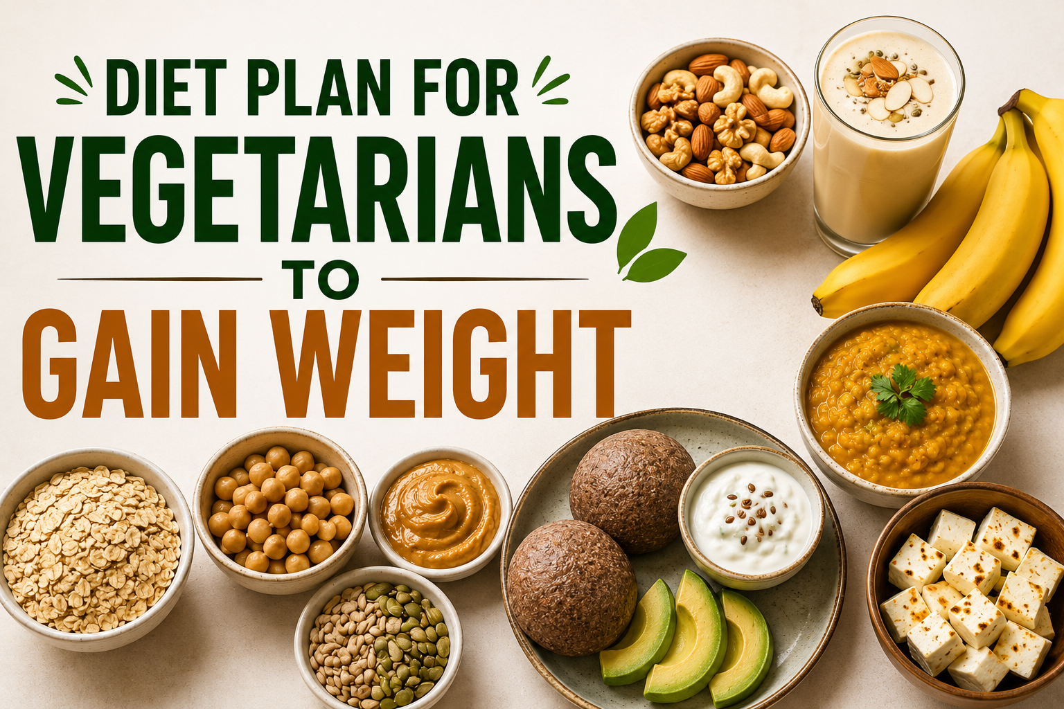 Diet Plan for Vegetarians to Gain Weight
