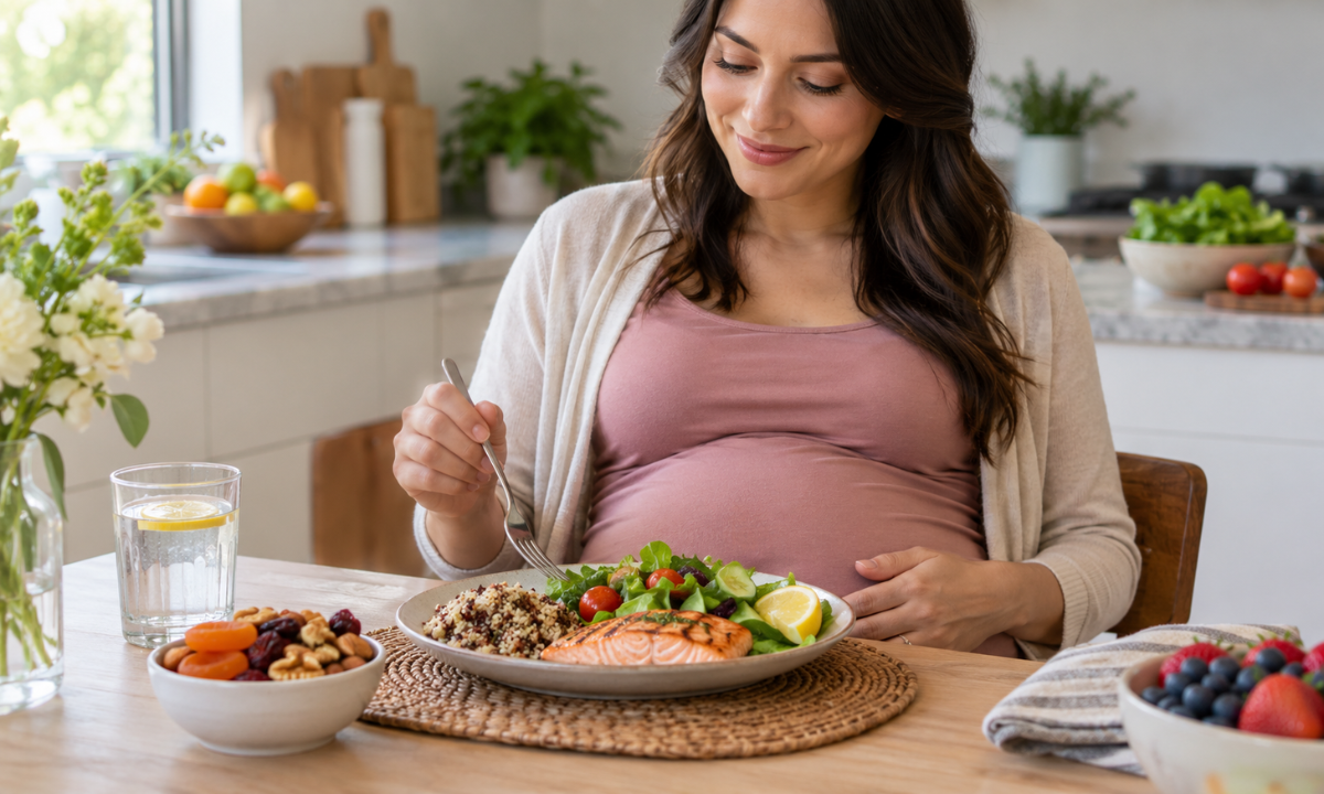 Portion-controlled nuts and dried fruits for gestational diabetes during pregnancy