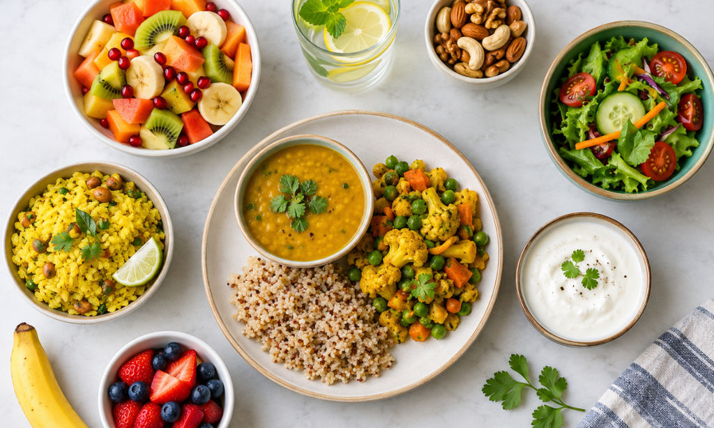 Indian diet-based weight loss and healthy nutrition.