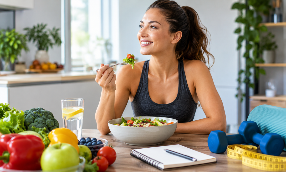 Balanced nutrition, physical activity, and progress tracking.